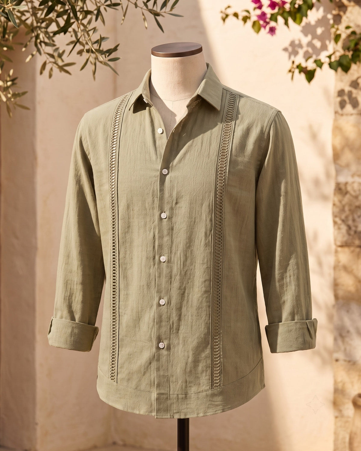 Enzo Linen Guayabera Shirt