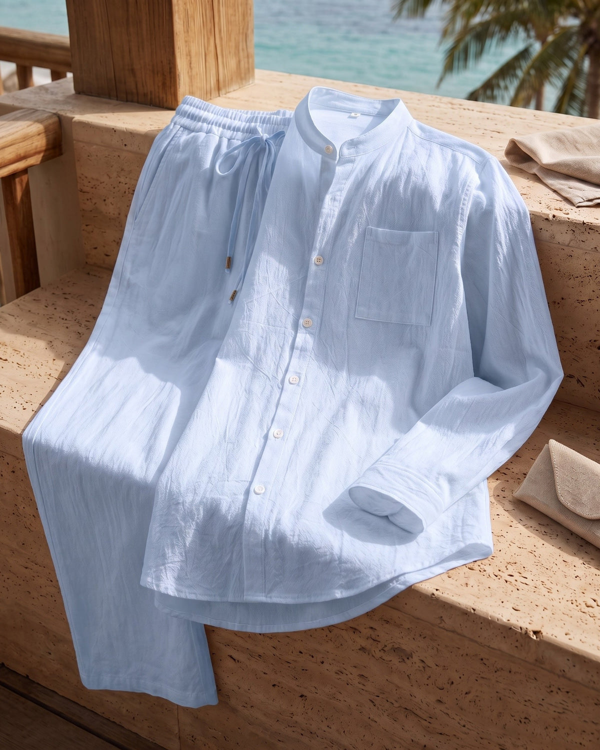 Zeno Linen Shirt and Trouser Set